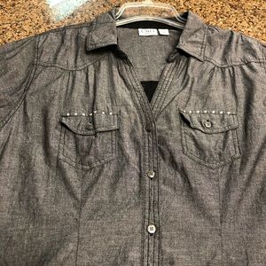 Cato button down top size 18/20